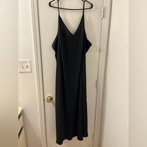Black spaghetti strap dress